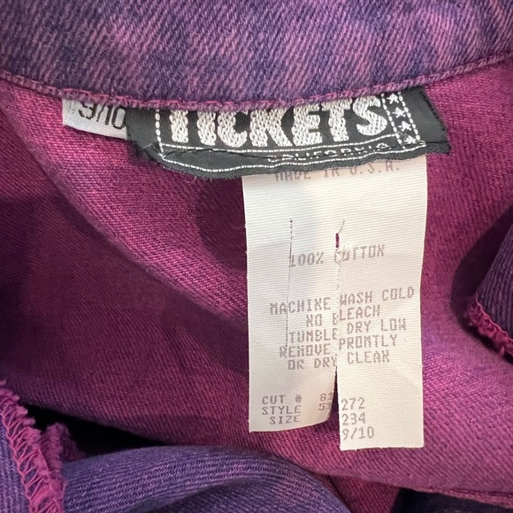90s Vintage TICKETS Colored Denim Dress. NWOT - Picture 4 of 7